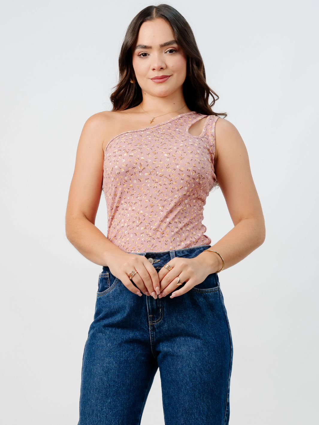 TOP ASIMETRICO MARIE PALO ROSA