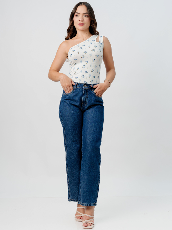 TOP ASIMETRICO MARIE BLANCO