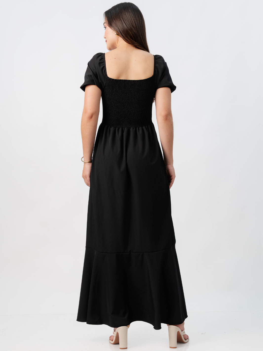 VESTIDO CASUAL LARGO PAOLA NEGRO