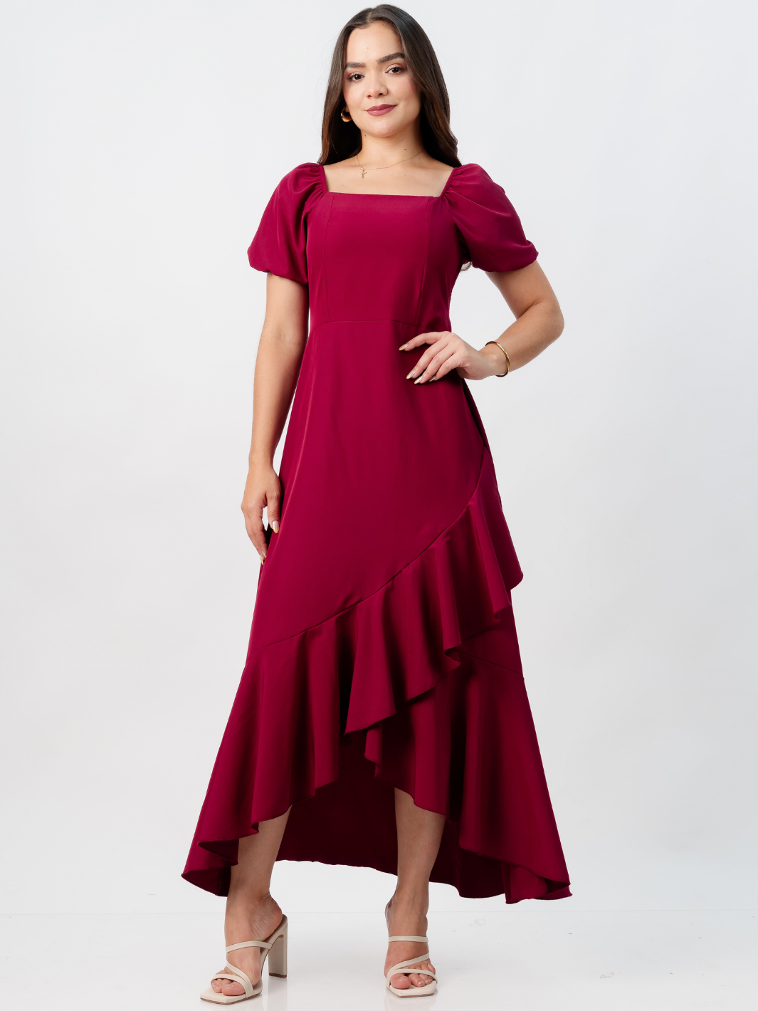 VESTIDO CASUAL LARGO PAOLA VINO