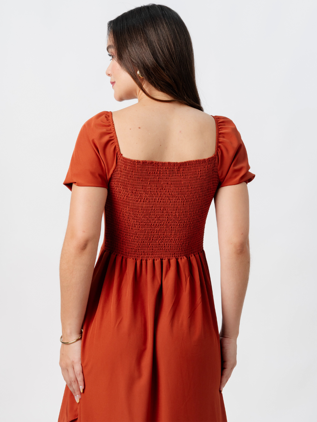VESTIDO CASUAL LARGO PAOLA RUST
