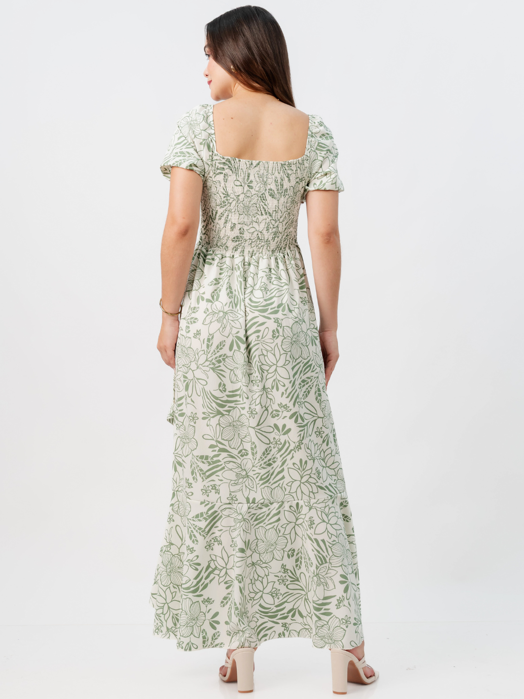 VESTIDO CASUAL LARGO PAOLA PERLA / VERDE