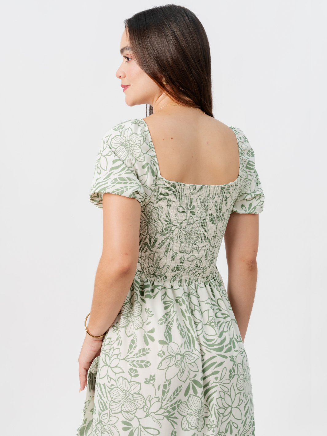 VESTIDO CASUAL LARGO PAOLA PERLA / VERDE