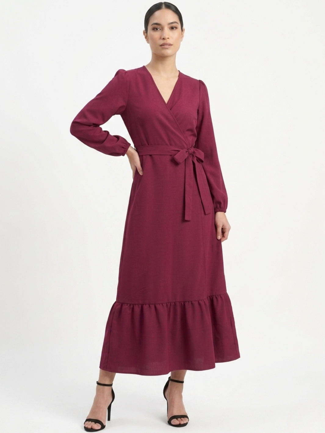 VESTIDO ENVOLVENTE SARA VINO