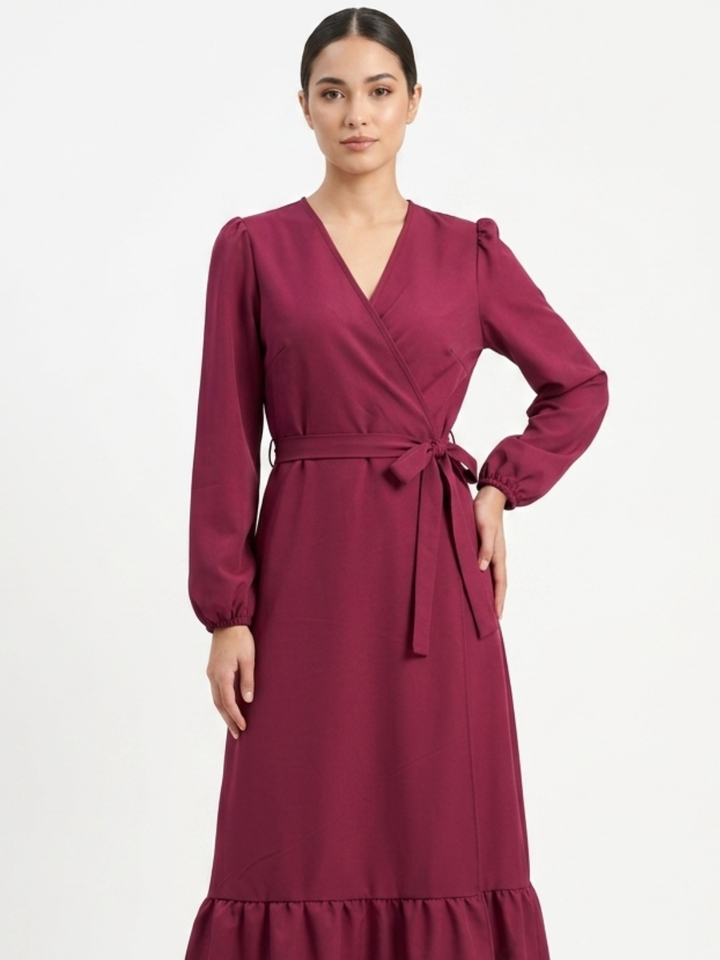 VESTIDO ENVOLVENTE SARA VINO