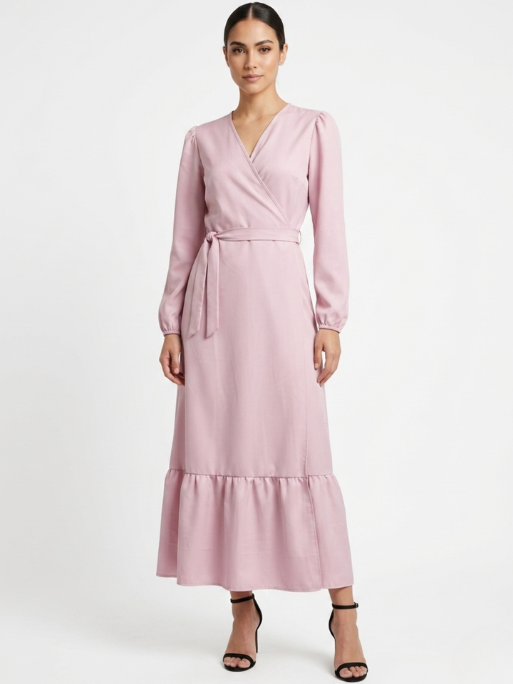 VESTIDO ENVOLVENTE SARA ROSA