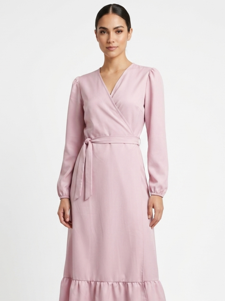 VESTIDO ENVOLVENTE SARA ROSA