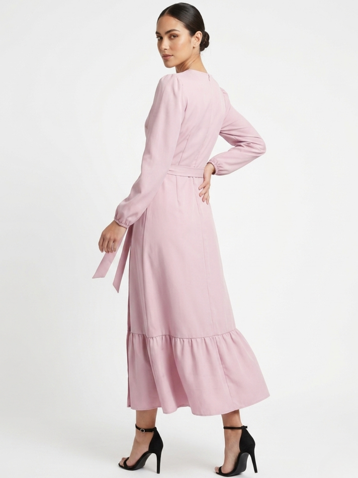 VESTIDO ENVOLVENTE SARA ROSA