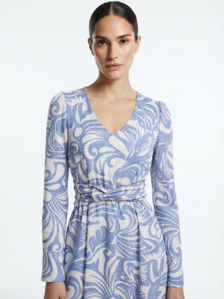 VESTIDO CASUAL LARGO CAMILA ITALIANO/PERLA