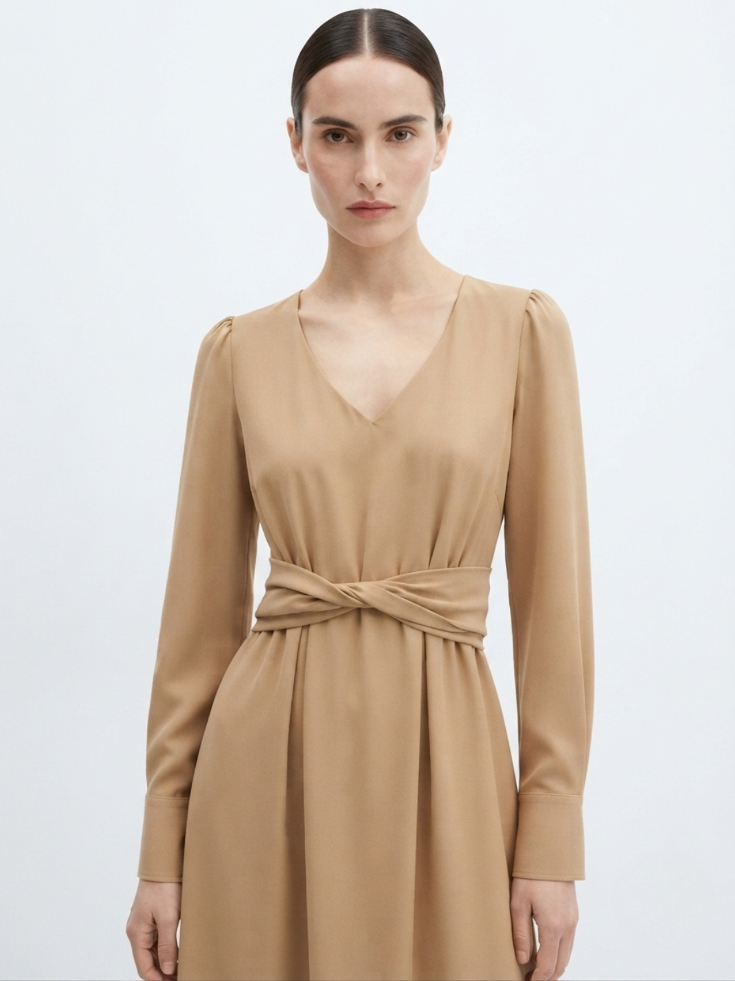 VESTIDO CASUAL LARGO CAMILA NUDE