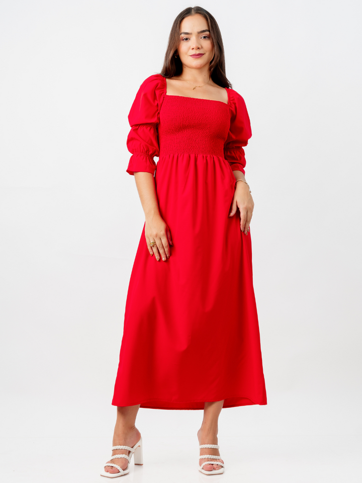 VESTIDO MEGAN - ROJO