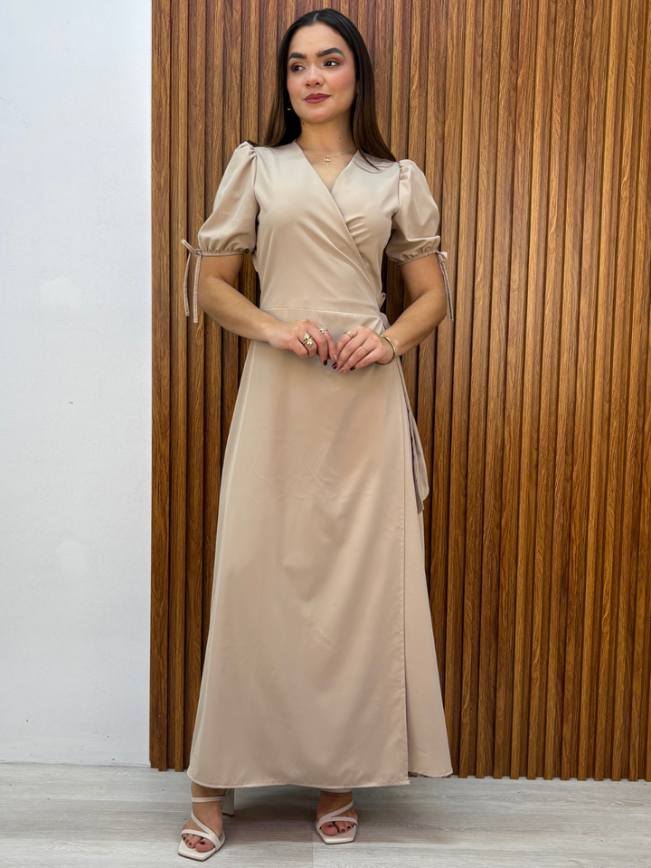 VESTIDO ENVOLVENTE BRISA NUDE