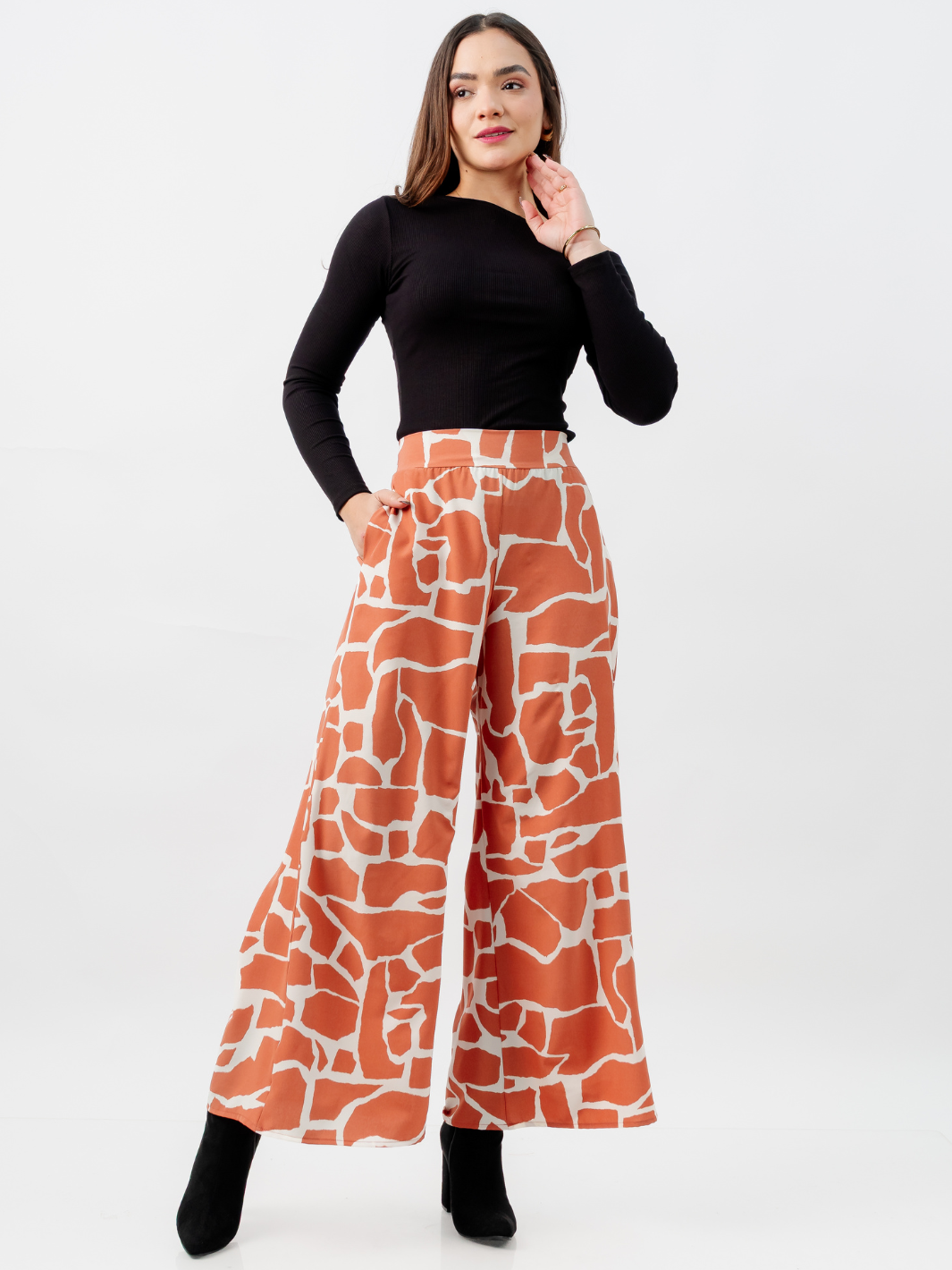 PANTALON PALAZZO DARA DURAZNO