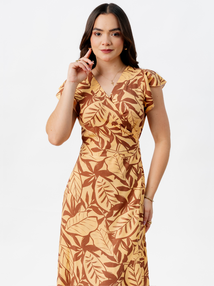 VESTIDO ENVOLVENTE MICAELA LUCUMA