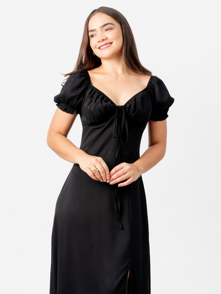 VESTIDO INES - NEGRO