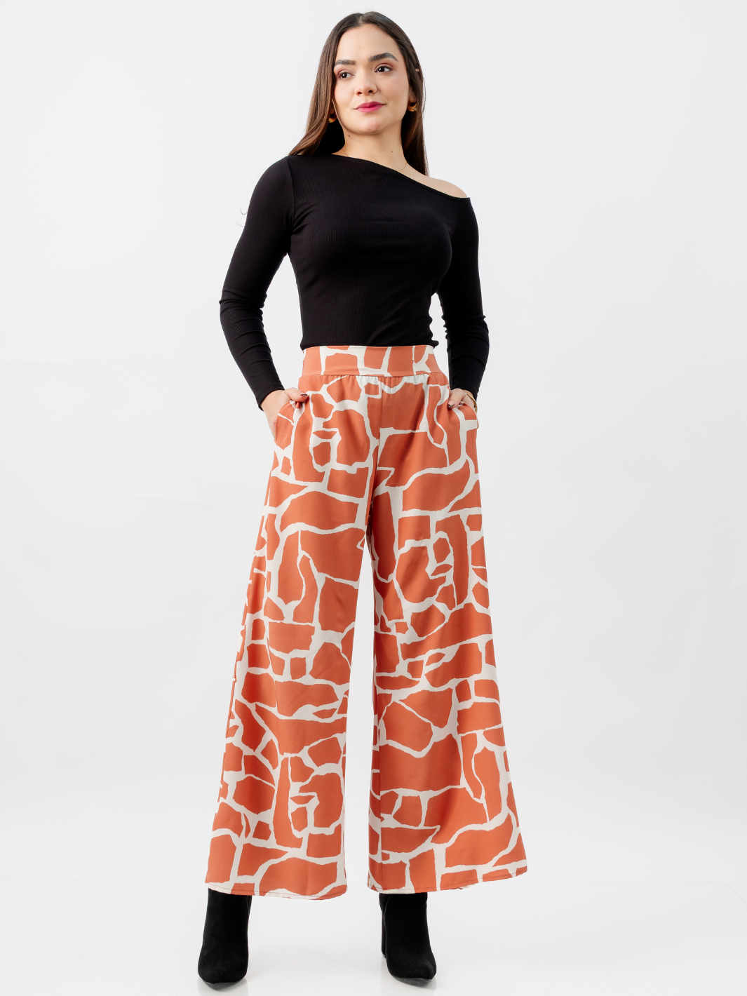 PANTALON PALAZZO DARA DURAZNO