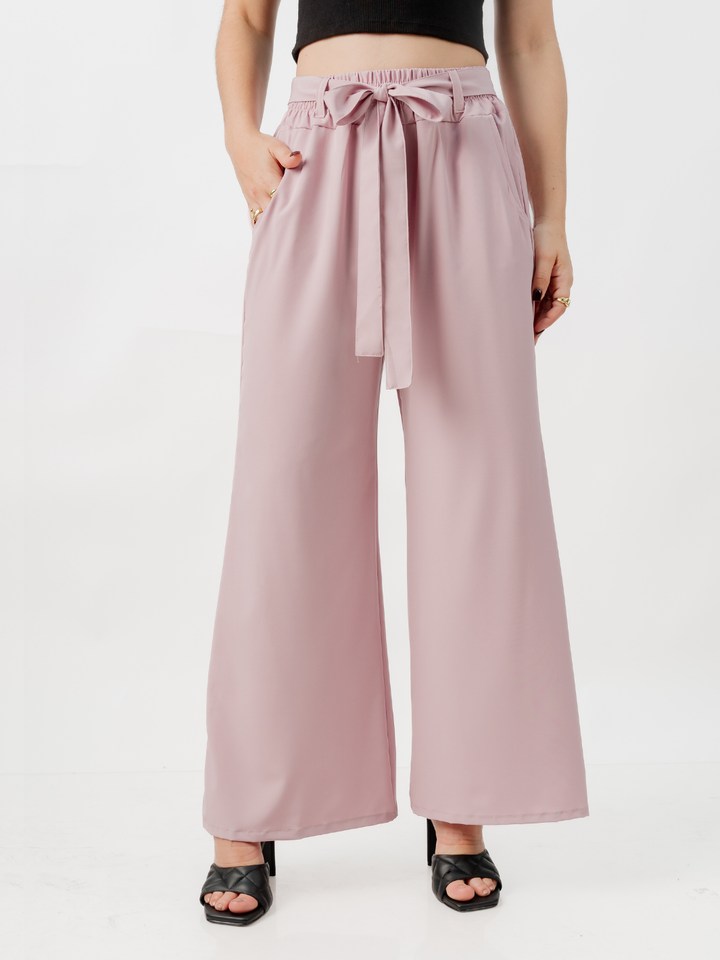 PANTALON CON CINTURON WENDY ROSADO