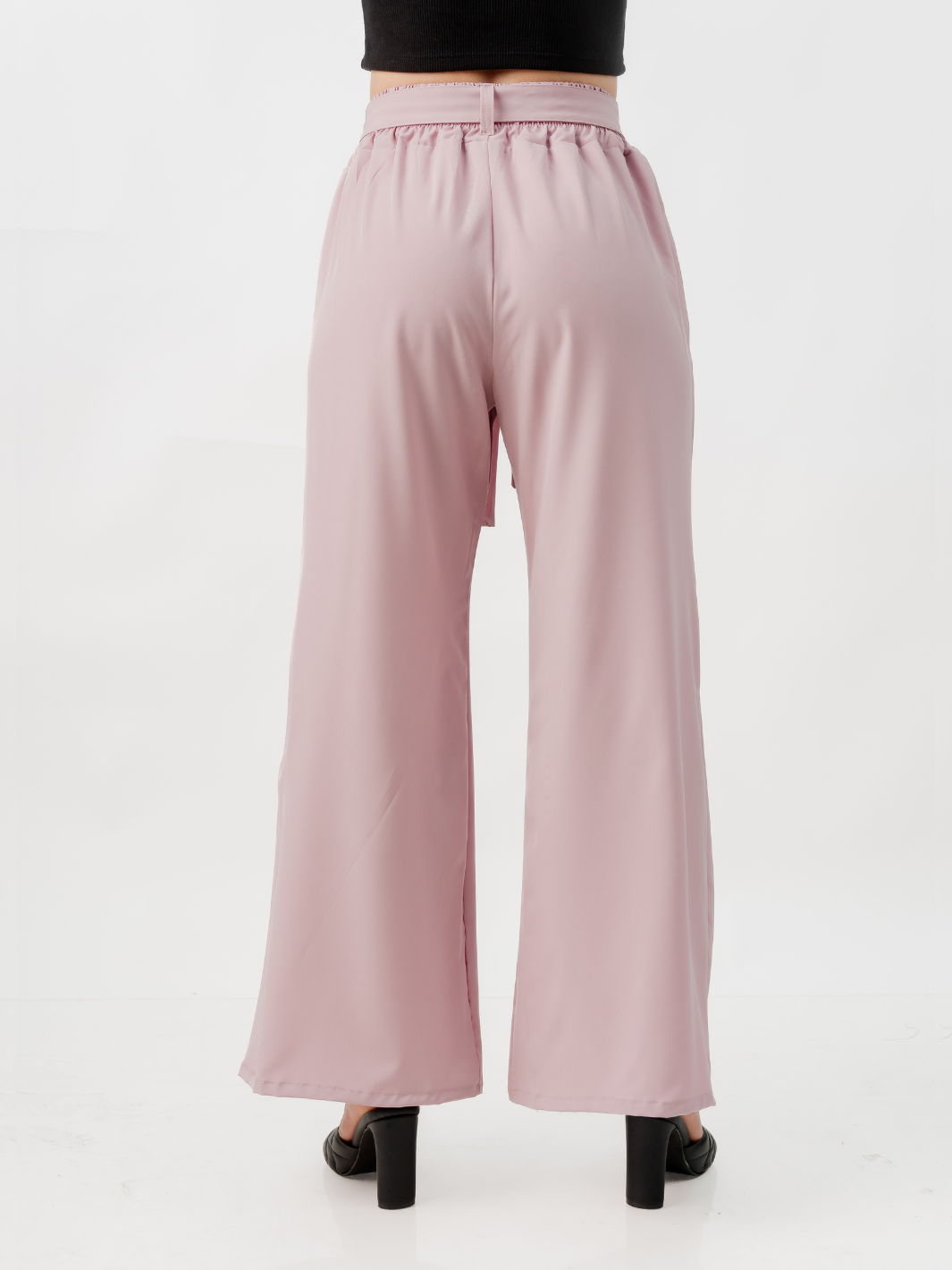 PANTALON CON CINTURON WENDY ROSADO