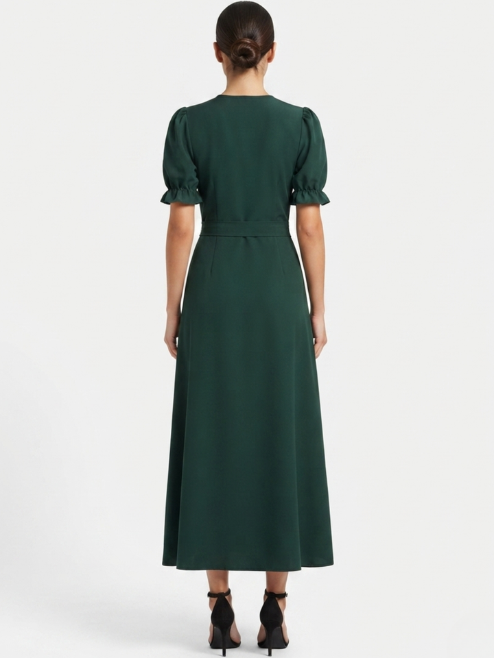 VESTIDO ENVOLVENTE ANI VERDE