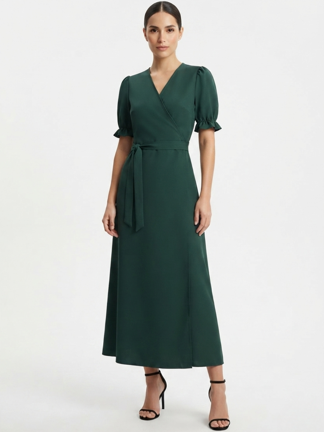 VESTIDO ENVOLVENTE ANI VERDE