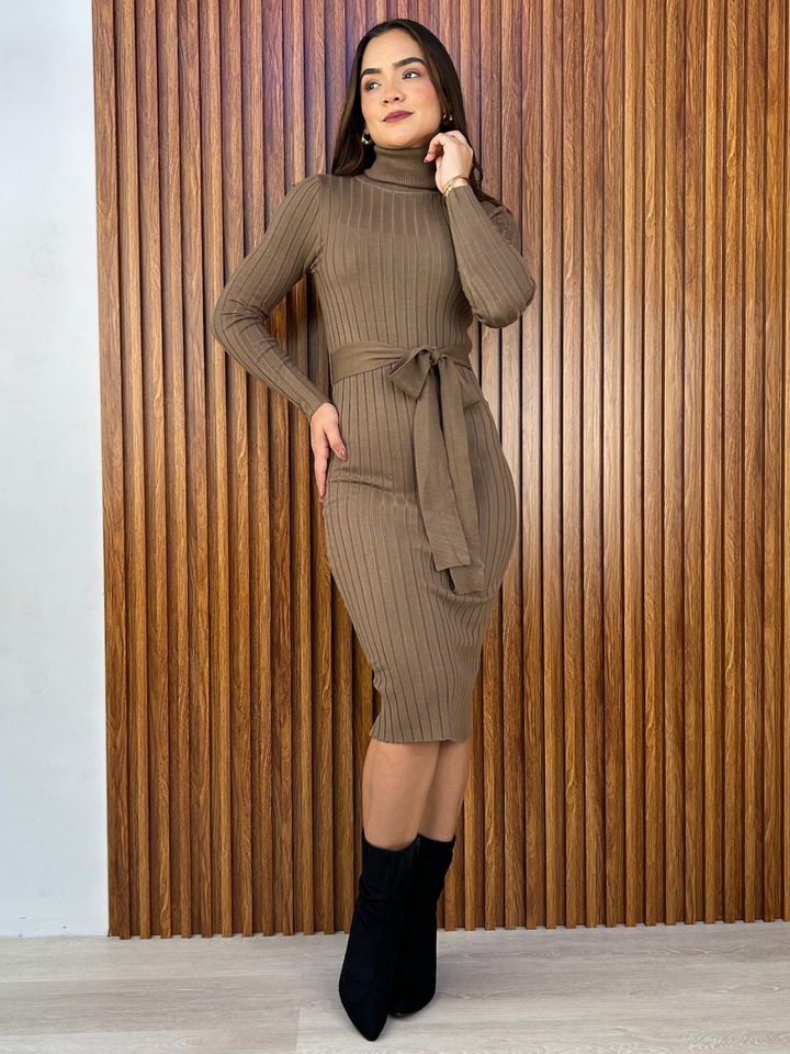 VESTIDO PIERINA - CHOCOLATE