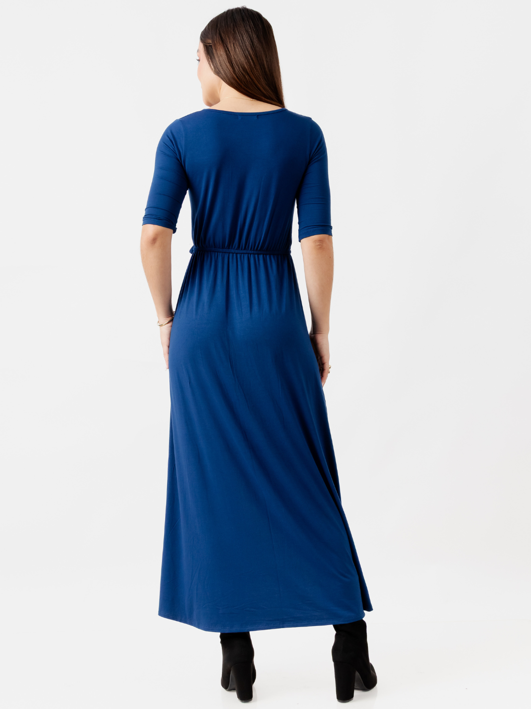 VESTIDO CON MANGA 3/4 GEMMA AZUL