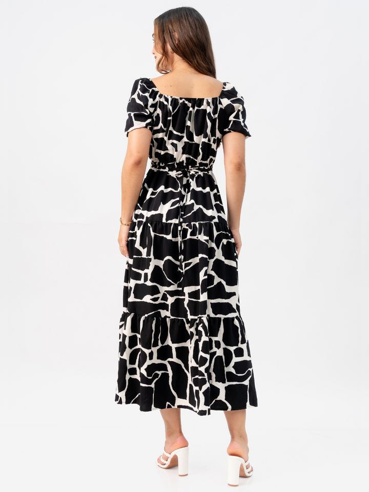 VESTIDO TATIANA - NEGRO / PERLA