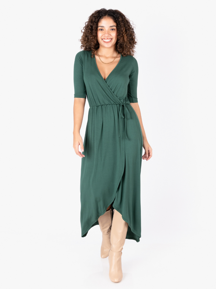 VESTIDO GEMMA - VERDE BOTELLA