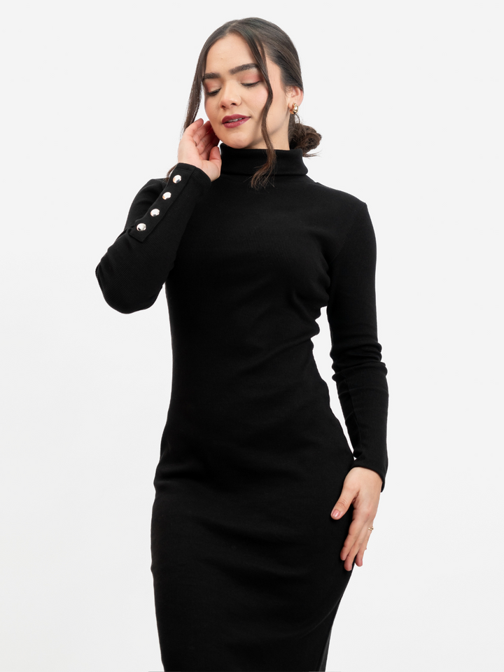VESTIDO CASUAL XIOMARA NEGRO