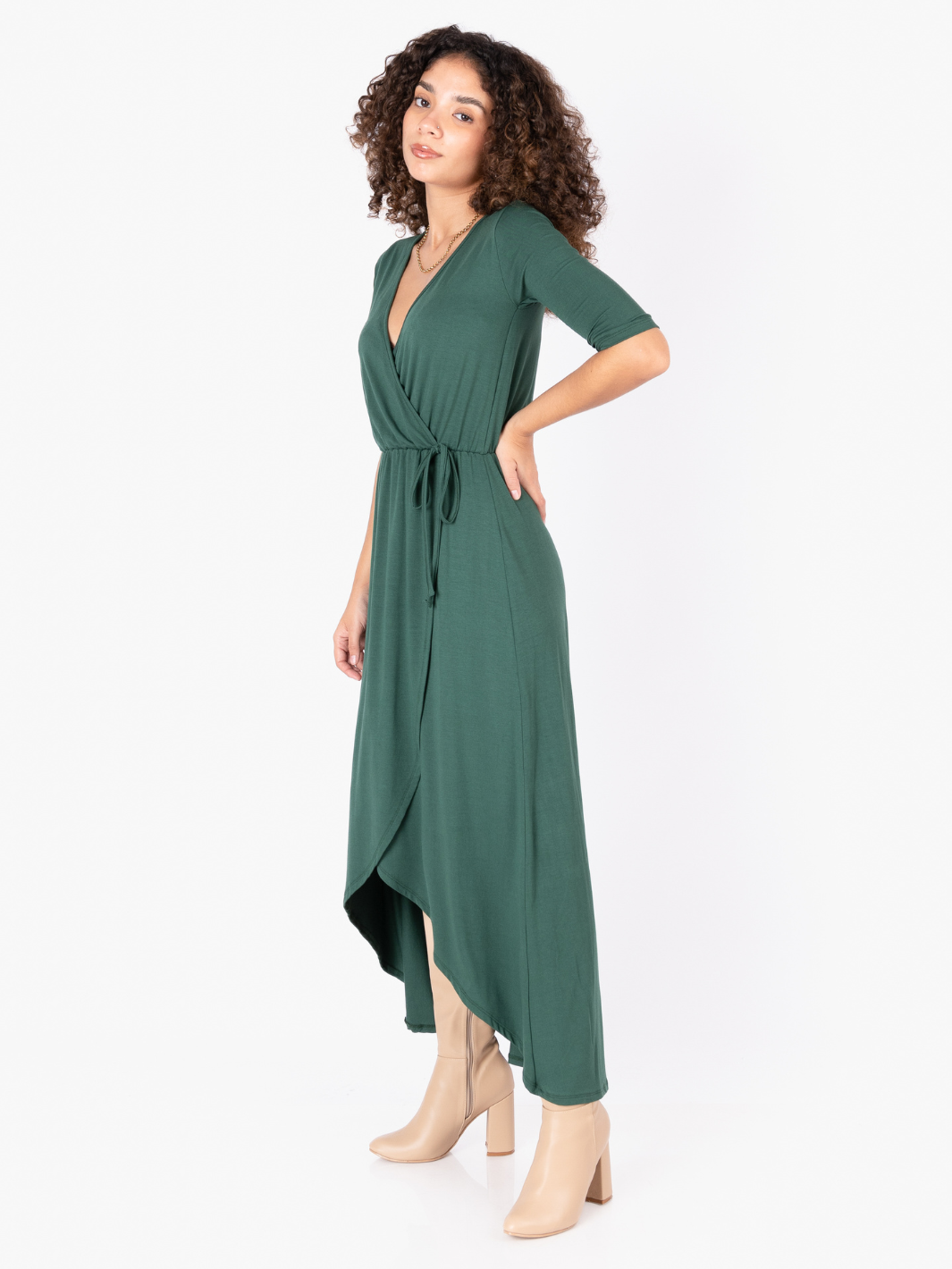 VESTIDO GEMMA - VERDE BOTELLA