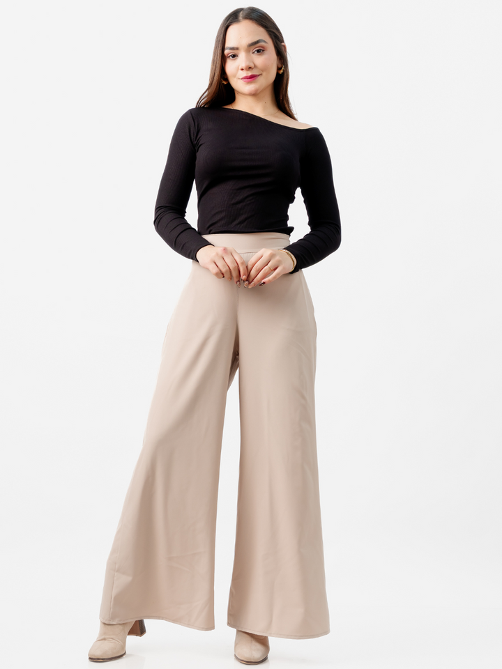 PANTALON PALAZZO DARA NUDE