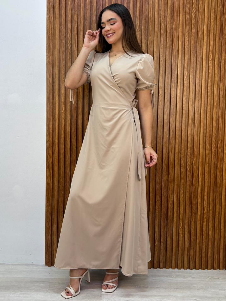 VESTIDO ENVOLVENTE BRISA NUDE