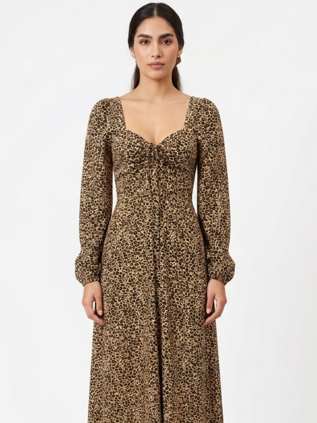VESTIDO CASUAL LARGO LUNA ANIMAL PRINT