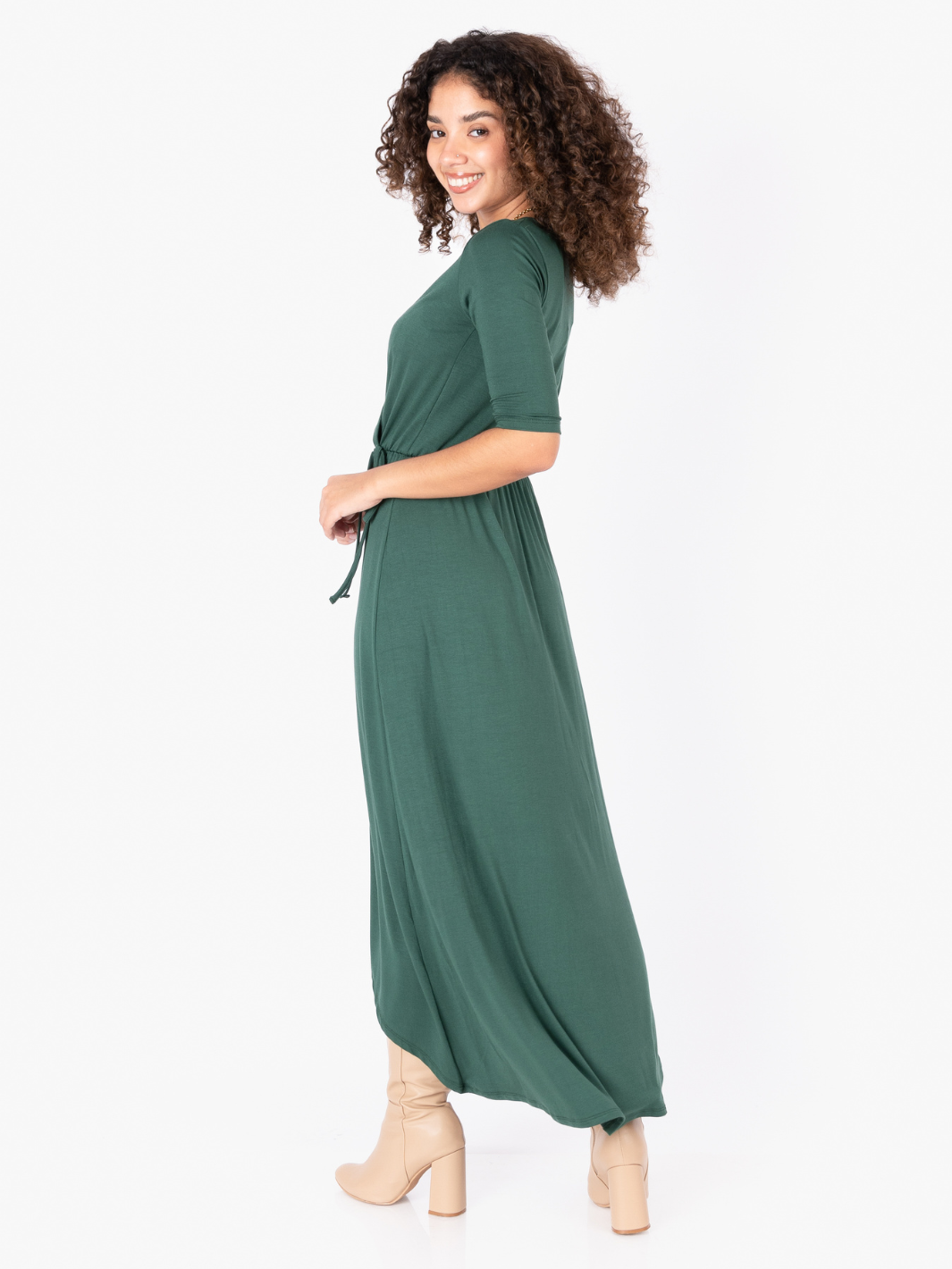 VESTIDO GEMMA - VERDE BOTELLA