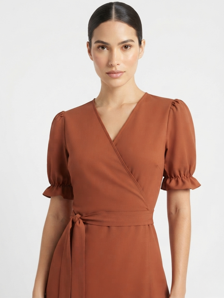 VESTIDO ENVOLVENTE ANI RUST