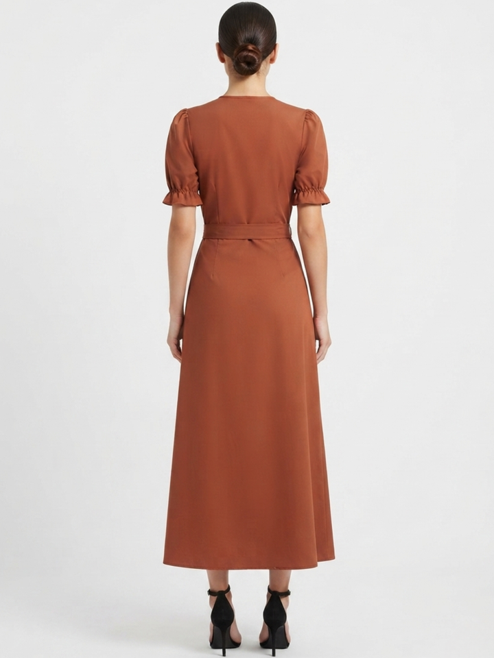 VESTIDO ENVOLVENTE ANI RUST