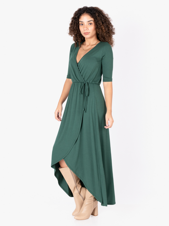 VESTIDO GEMMA - VERDE BOTELLA