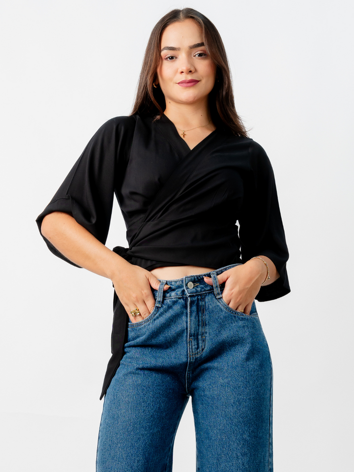 BLUSA GERALDINE - NEGRO