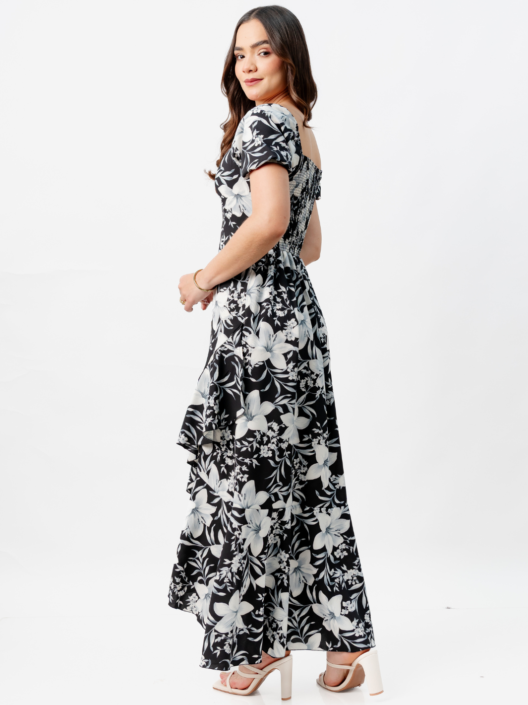 VESTIDO CASUAL LARGO PAOLA NEGRO