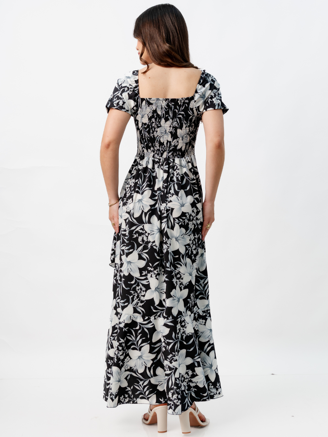 VESTIDO CASUAL LARGO PAOLA NEGRO