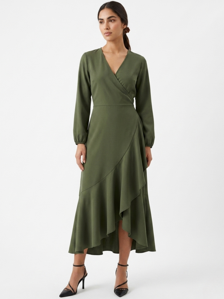 VESTIDO ENVOLVENTE ANNA VERDE
