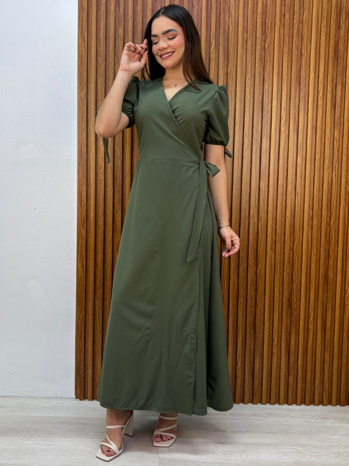 VESTIDO ENVOLVENTE BRISA VERDE