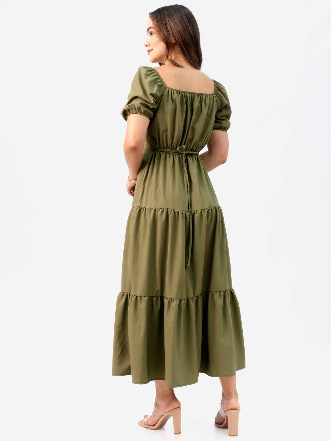 VESTIDO TATIANA - VERDE MILITAR