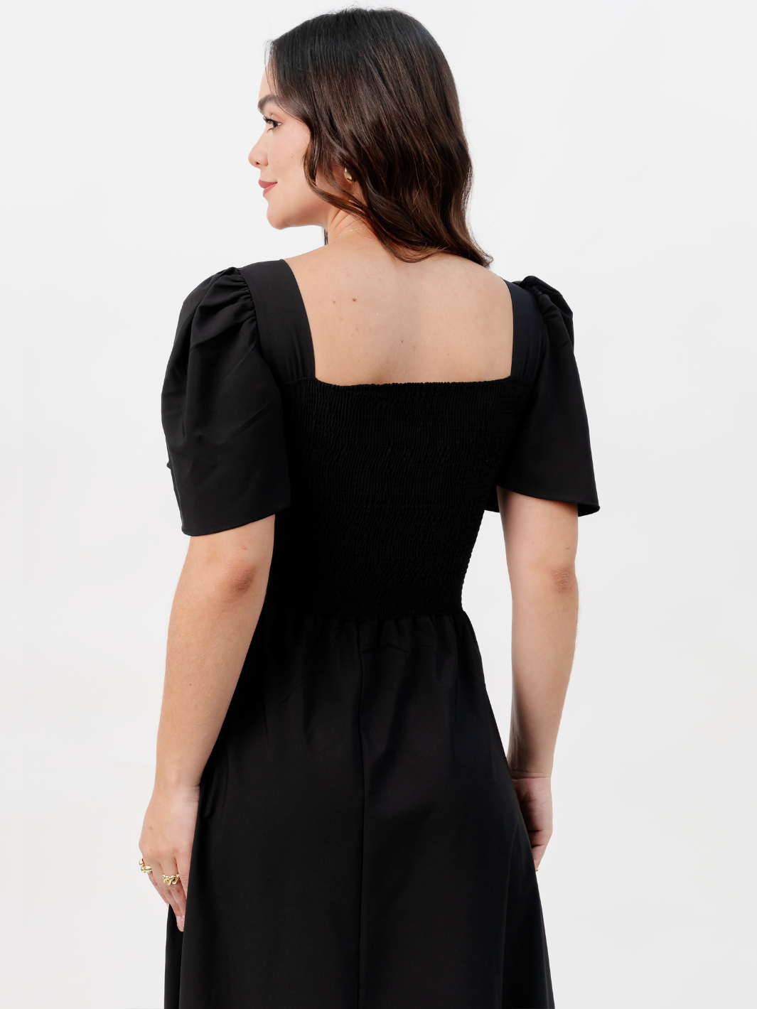 VESTIDO CASUAL LARGO LUCRECIA NEGRO