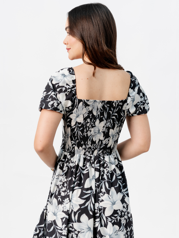 VESTIDO CASUAL LARGO PAOLA NEGRO