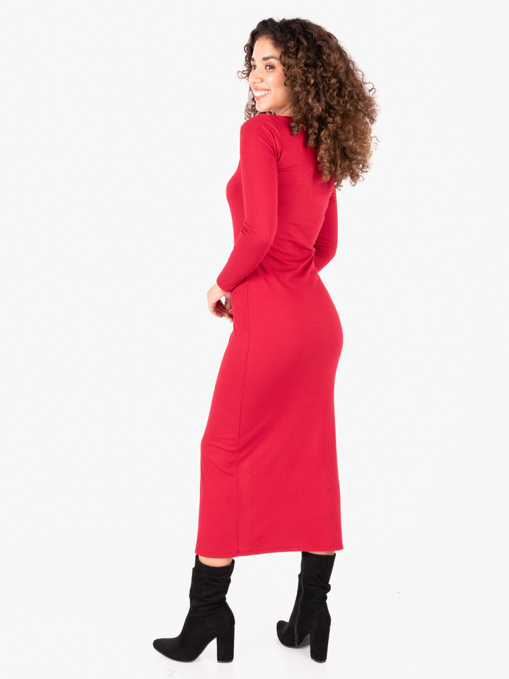 VESTIDO VEKA - CONCHE VINO