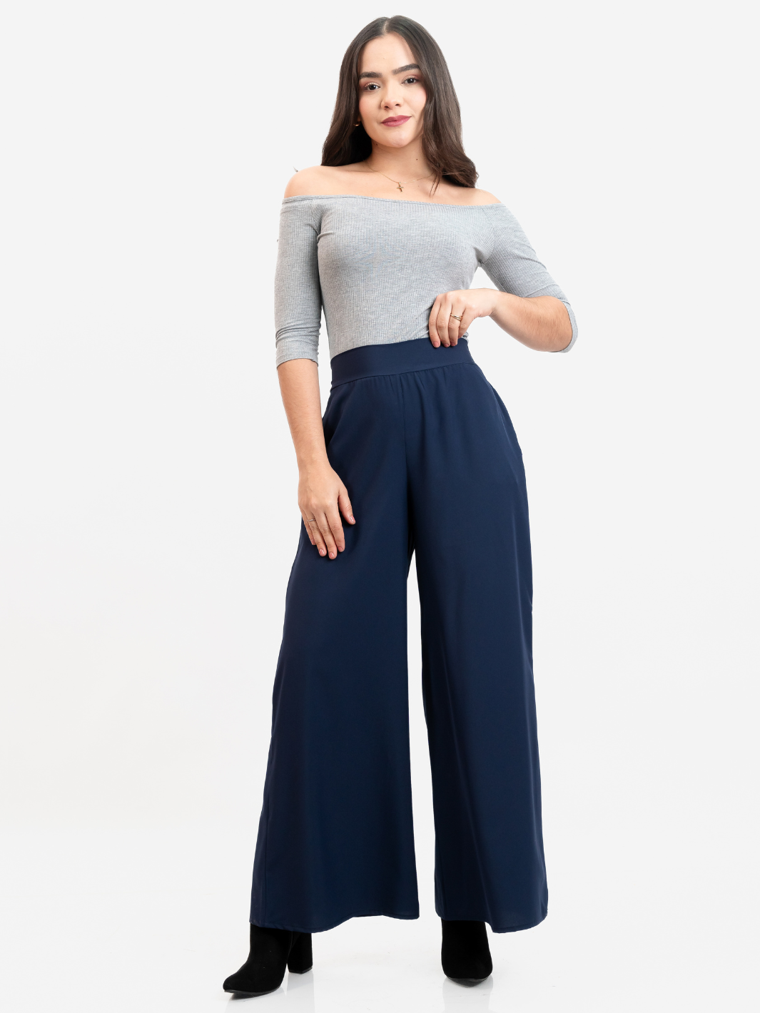 PANTALON PALAZZO DARA AZUL