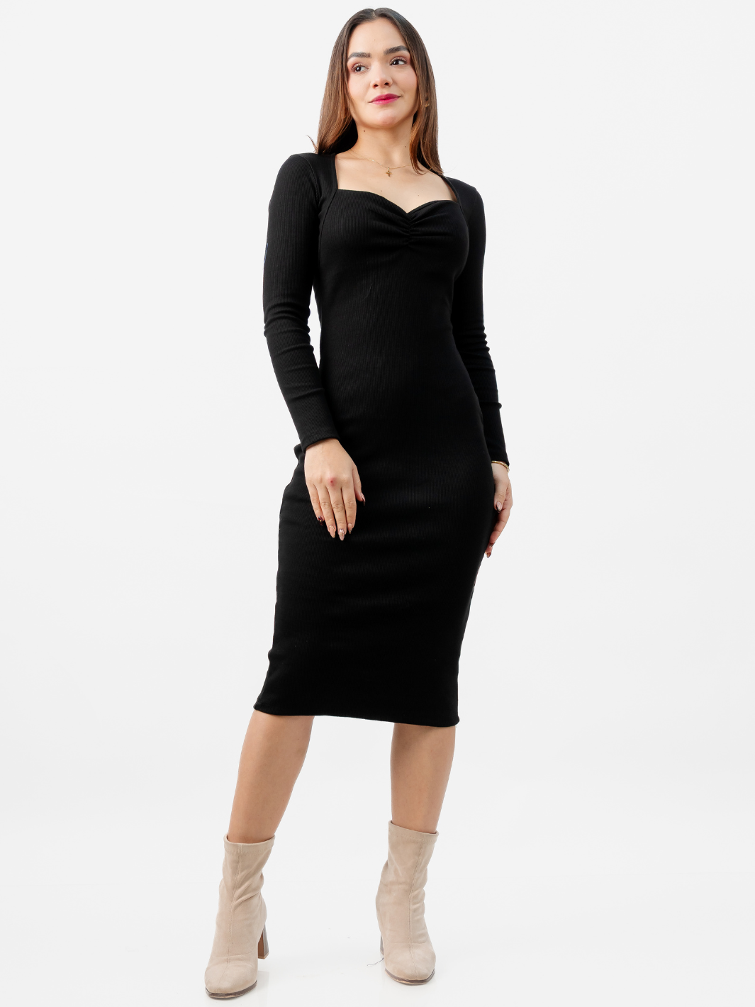 VESTIDO CASUAL EMILIA NEGRO