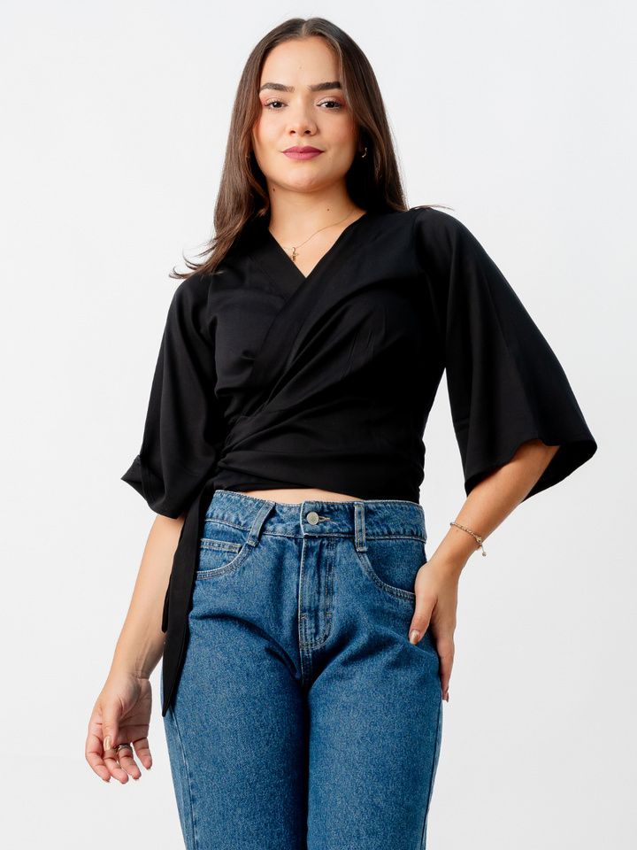 BLUSA GERALDINE - NEGRO