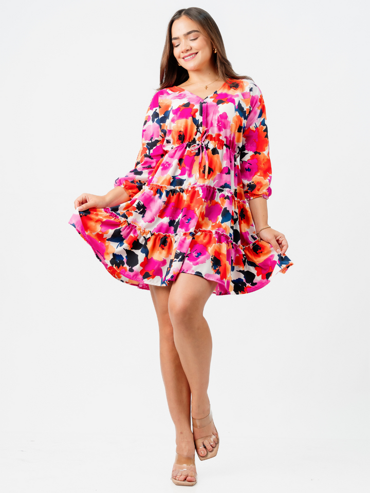VESTIDO NATASHA - FUCSIA
